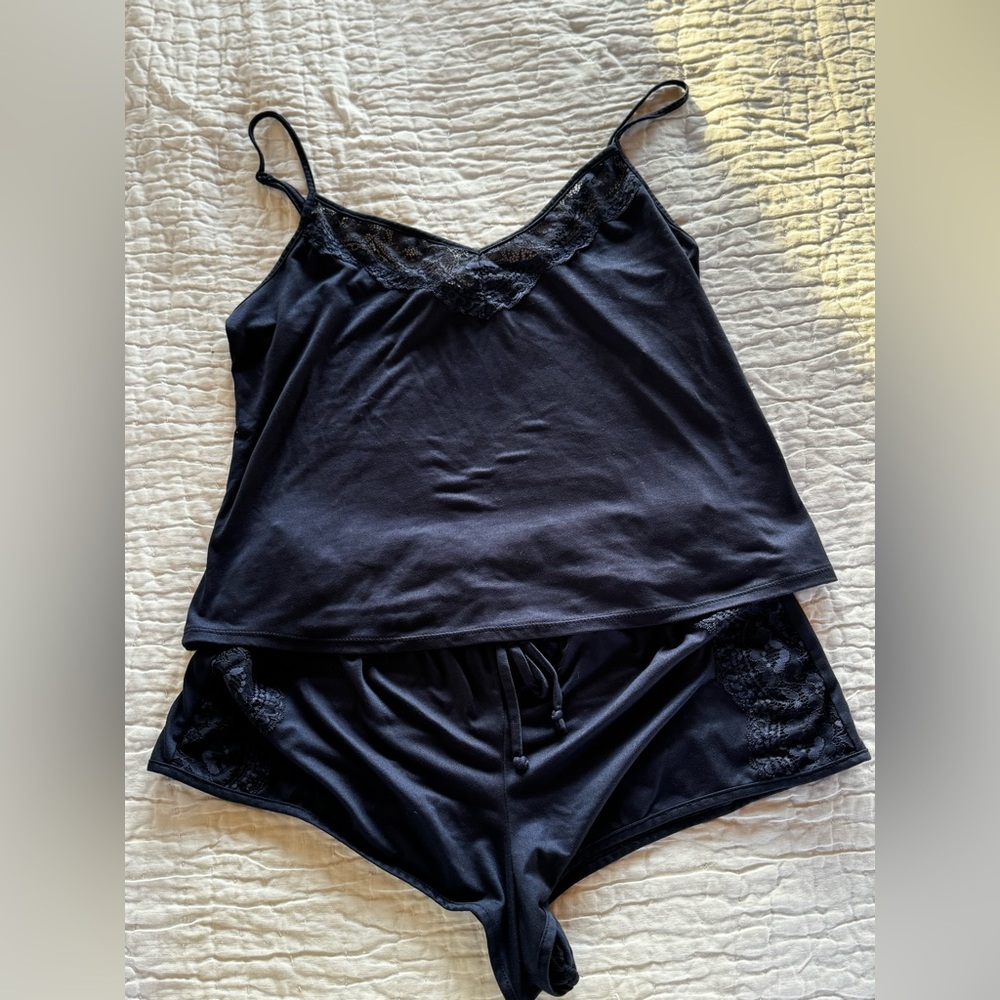 In Bloom by Jonquil PJ Set Navy, Size Medium
